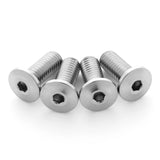 Ultra-Low Terske Profile Natural Titanium Bottle Cage Bolts