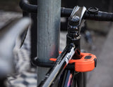 HIPLOK DX D LOCK 14MM X 15 X 8.5CM HARDENED STEEL (DIAMOND SOLD SECURE) - Orange