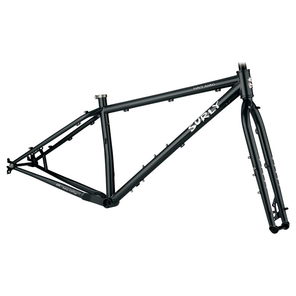 Surly Karate Monkey Frameset - High Viz Black – Bath Outdoors