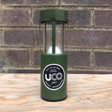 UCO - UCO 9 Hour Original Candle Lantern Green. In Stock. Bath Outdoors stocks a wide range of UCO Outdoor Gear perfect for camp kitchen, bikepacking, hiking, wild camping & SUP adventures. bathoutdoors.co.uk is an official stockist of UCO Gear.
