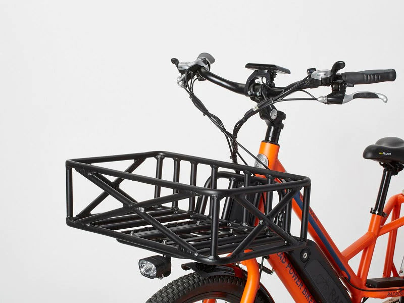 Large front discount bike basket