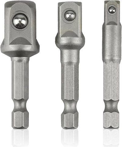 Socket Adaptor Set - 1/4", 3/8", 1/2" - Compatible with Topeak, Wold Tooth, Granit Designs Ratchet