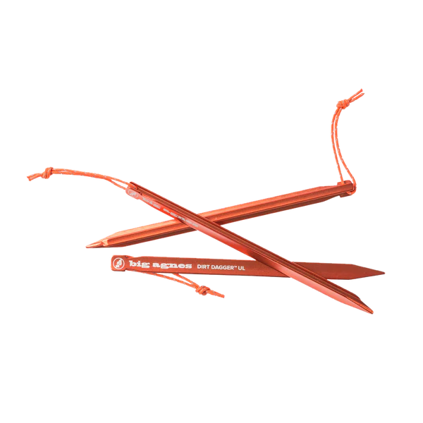 dirt dagger ul tent stakes Dirt Dagger™ UL Tent Stakes: Pack of 6 x 6" Stakes- Big Agnes – Bath Outdoors