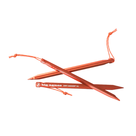 dirt dagger ul tent stakes Dirt Dagger™ UL Tent Stakes: Pack of 6 x 6" Stakes- Big Agnes – Bath Outdoors