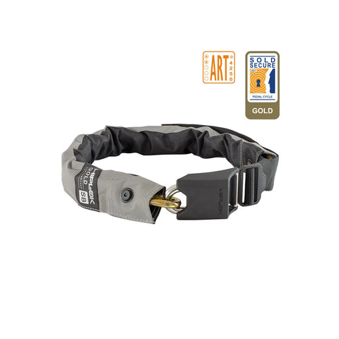 HIPLOK GOLD SUPERBRIGHT WEARABLE CHAIN LOCK 10MM X 85CM - WAIST 24-44 INCHES (GOLD SOLD SECURE)