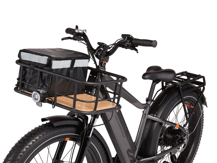 Bike basket top mount