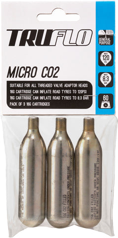 Micro CO2 Pump Refill Pack (3 x 16 g Cartridges)