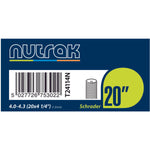 NUTRAK 20 x 4 1/4 inch Schrader valve 1.3mm fat bike inner tube