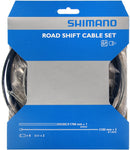 Shimano Road gear cable set, steel inner wire, black