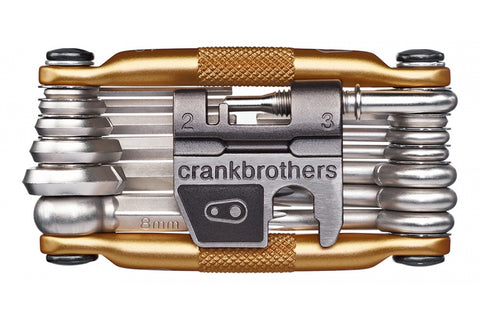 Crankbrothers - Crankbrothers Multi 19 Tool Gold. In Stock. Bath Outdoors stocks a range of Crankbrothers bike parts & components, tools & accessories. Perfect for mountain bikes, road bikes, gravel bikes, touring bikes, bikepacking bikes & commuter bikes. bathoutdoors.co.uk is an official stockist of Crankbrothers bike parts - components & accessories.