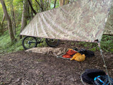 Tarp shelter military issue outdoor accessory  bikepacking, hiking, wild camping, trail running, SUP touring & the list of adventures to be had goes on, and on, and on...
