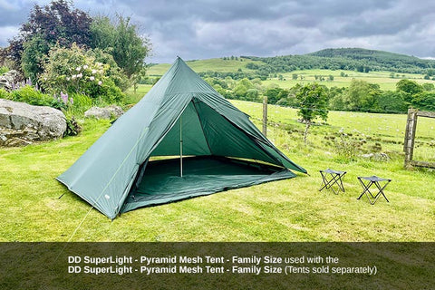 dd hammock mesh tent DD SuperLight - Pyramid Tent - Family Size