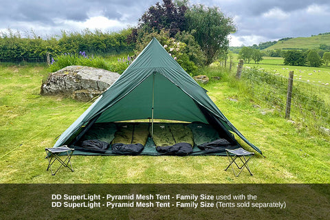 dd pyramid mesh tent DD SuperLight - Pyramid Tent - Family Size