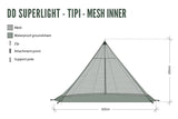 DD SuperLight - Tipi - Mesh Inner - DD Hammocks