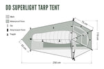 DD SuperLight - Tarp Tent - DD Hammocks available at bathoutdoors.co.uk