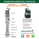 Kelly Kettle - Kelly Kettle Ultimate 'Base Camp' Kit Stainless Steel. In Stock. Bath Outdoors stocks a wide range of Kelly Kettle products perfect for camp kitchens, wild camping, bikepacking, hiking, SUP adventures & more. bathoutdoors.co.uk is an official stockist of Kelly Kettle.