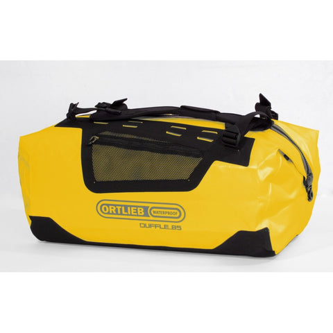 Ortlieb - Ortlieb Duffle 85L - Yellow. In Stock. Bath Outdoors stocks a wide range of Ortlieb Bicycle Outdoor activities luggage, backpacks, dry bags & accessories. suitable for Mountain bikes, gravel bikes, adventure bikes, road bikes, touring bikes & commuter bikes, wild camping, bikepacking, solo hikes, paddleboards, SUP Adventures bathoutdoors.co.uk is an official stockist of Ortlieb Waterproof Bicycle Luggage, Backpacks, dry bags & Accessories.